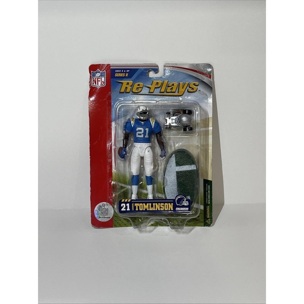 New Re Plays #21 LaDainian Tomlinson Chargers Action Figure 2006 In Box